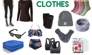 Kleidung für Neuseeland: Leggings, Bikini, Mütze, Handschuhe, Socken und mehr. Perfekt für Abenteuer!