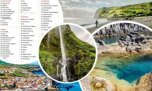 Packliste Azoren: Von Kleidung über Schuhe bis zur Reiseapotheke – alles für deinen Traumurlaub auf den Azoren. Inklusive Bilder von Wasserfall, Strand und Felsenpool.