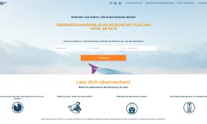 Wowtrip: Portal für Blind Booking Reisen. Überraschungsreise mit Flug & Hotel ab 150€. Gib Abflugort, Personen & Dauer an. Lass dich überraschen!
