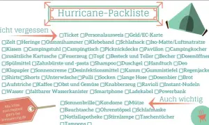 Hurricane-Packliste: Zelt, Schlafsack, Ticket, Sonnencreme, Powerbank & mehr. Diese Festival-Packliste hilft dir, nichts zu vergessen!