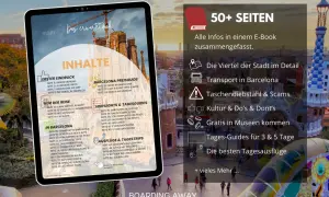 Ein E-Book mit über 50 Seiten über Barcelona, das die Viertel, den Transport und Tagesausflüge abdeckt. Wo ist Barcelona? Hier!