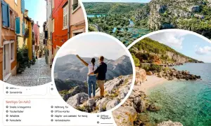 Packliste Kroatien: malerische Gassen, Bergpanorama, einsame Bucht. Alles für den perfekten Urlaub!