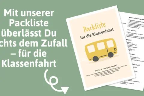 Mit unserer Packliste für die Klassenfahrt vergisst du nichts. So wird die Reise entspannt!