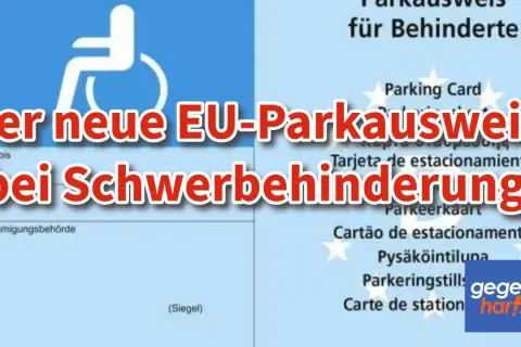 Neuer EU-Parkausweis für Schwerbehinderung. Informationen zum Parken mit Behindertenausweis.