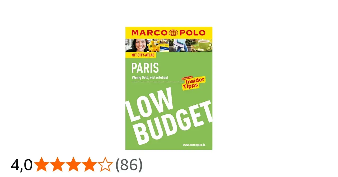 Marco Polo City-Atlas Paris: Wenig Geld, viel erleben! Entdecke Paris mit diesem Low Budget Reiseführer.