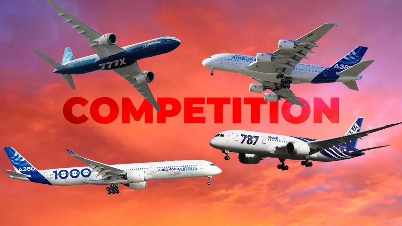 Boeing 777X, Airbus A380, A350 und Boeing 787 im Wettbewerb. Ein A380 Vergleich.