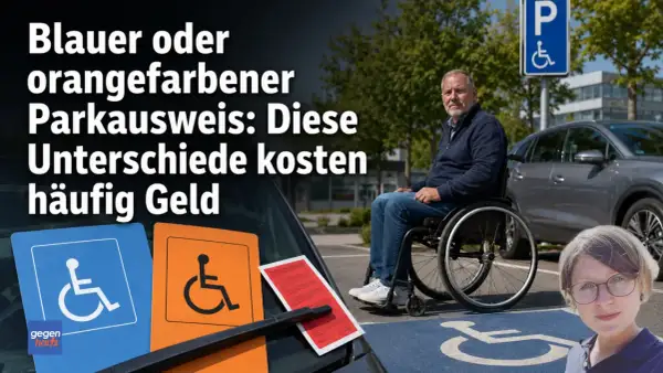 Blauer oder oranger Parkausweis? Diese Unterschiede kosten Geld. Was kostet parken auf behindertenparkplatz?